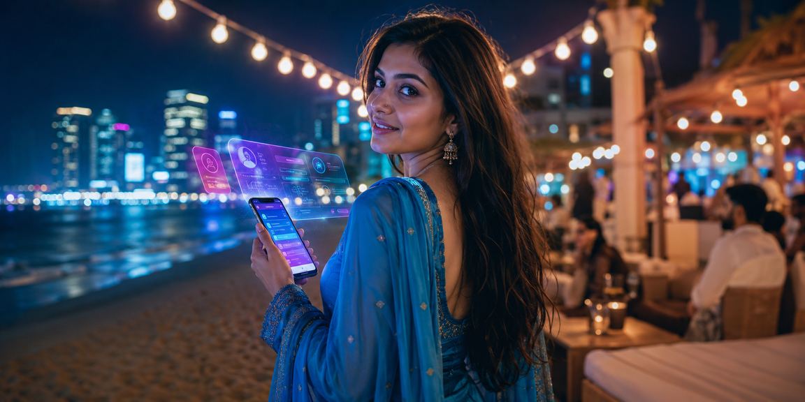 ঢাকায় সালোয়ার কামিজ পরে মোবাইল ক্যাসিনো উপভোগরত নারী