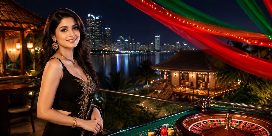 সেন্ট মার্টিনে লাল-সবুজ পরিবেশে বেটিং উপভোগের দৃশ্য